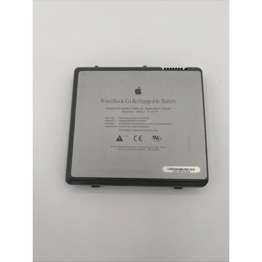 Apple PowerBook G4 Rechargeable Battery Model No. M8511 Untested